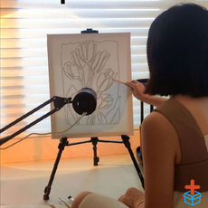 케익 빔프로젝터 레터링 케이크 그림 푸드 드로잉, Wanpi 1세대