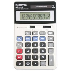 계산기 DT-20LA 전자계산기 12자리 사무용 탁상용, 혼합색상, 1개