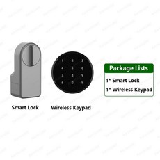 스마트 도어 잠금 장치 세트키패드스마트 키 원격 해제 작동, [08] Lock and Keypad, 1개