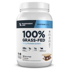트랜스패런트 랩스 100% 그래스페드 웨이 프로틴 스모어스 1.13kg, 1개