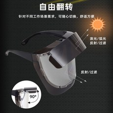 【正品貨 附電子發票】 電焊面罩護眼 輕便 透氣 耐高溫防強光等離子切割焊工面罩, 1個, 【工廠直營批發價】小號+透明