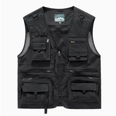 多口袋戰術背心 工作釣魚攝影登山工裝背心, 1件