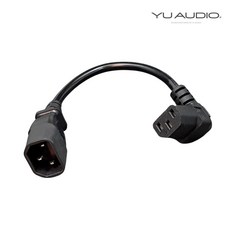 品字尾轉接頭 彎頭C13轉C14 90度品字尾延長線 伺服器公轉母線 電源轉接頭 家具裝潢專用, 1個