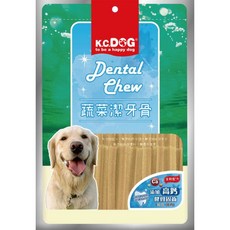 K.C.DOG 蔬菜潔牙骨 軟Q潔牙骨, 1個, KC蔬菜潔牙骨-起司+雞肉 短G34
