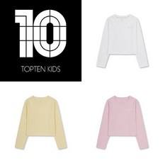 탑텐 TOPTEN MKF2TS2401 여아) 밸런스 쿨에어코튼 크롭 긴팔 티셔츠 553941