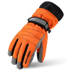 NANDN 기모 스키장갑, 오렌지, 1개