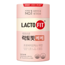 종근당건강 락토핏 베베 60포 1개, 종근당건강 락토핏 베베 60포, 1개, 120g
