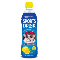 HMC x Rakuten Monkeys 運動飲料 檸檬+運動補給飲料 350ml, 24個, 580ml