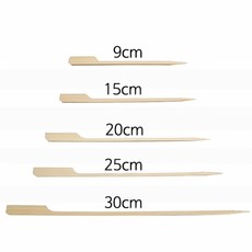100개 30cm 손잡이 대나무 꼬지 요리 바베큐 식품용 장식꼬치, 20cm(100개)