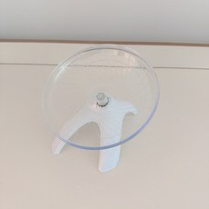데일리스핀 쳇바퀴 크레 도마뱀 파충류 피그미 햄스터 펫테일 레오파드게코, 1개, 화이트