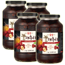 꽃샘 꿀대추차 (1kg *4병), 1kg, 4개입, 1세트