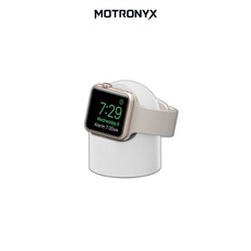 MOTRONYX Apple Watch 充電支架 矽膠底座, 黑色,不加購, 1個