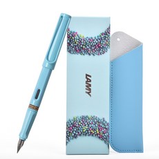 라미 사파리 딜라이트 만년필, 아쿠아스카이, EF