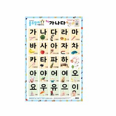 판다디자인몰 사운드 벽보 가나다 한글공부 유아벽보 아기벽보 유아포스터 소리나는벽보