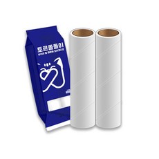 토르 돌돌이 롤클리너 22cm 대형 사선컷팅 90도 회전 테이프크리너 청소용품, 리필 1봉(2p), 1개