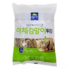 면사랑 야채김말이튀김(40g X 25개입) 1kg, 25개, 40g