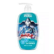 博寶兒 Probo 兒童洗髮沐浴露 奧特曼 卡通授權 植萃溫和配方, 1瓶