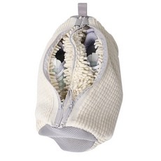 더클리너 4세대 더블지퍼 운동화세탁망 좌우 분리형, 1개, 베이지