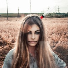 소망상점 할로윈 엽기주사기 머리띠 파티헤어밴드