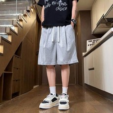 運動短褲 男生 夏季 冰絲涼感 輕薄透氣 五分褲 寬褲, 幻影灰