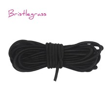 브리 슬레거 도매 50 야드 2.5mm 라운드 탄성 로프 고무 밴드 탄성 로프 DIY 바느질 장식 헤어 타이 로프 쥬얼리 만들기, 검은색, 1개