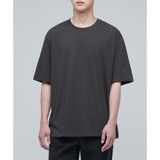 MUSINSA STANDARD [쿨탠다드] 릴렉스 핏 크루 넥 티셔츠 [건메탈] 201735