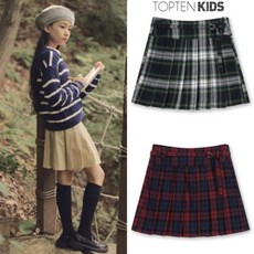 매장정품 탑텐키즈 24년 FW(여아) 허리 벨트 플리츠 스커트 MKE4R11 134511