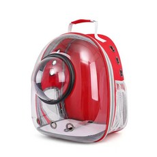 HOOT 반려동물 백팩 이동가방 우주 캡슐 H-00042, 레드