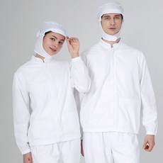 HACCP 45수 여름용 위생복 상의 하의 해썹 작업복 여자 여성 남자 남성 얇은