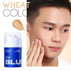 하이 엔드 남성 BB 크림 리바이탈 라이징 뉴 리싱 크림 메이크업 파운데이션 브라이트닝 워터 프로 페이셜, 02 Natural, 1개