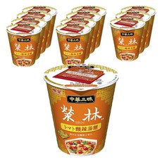 明星食品 杯裝中華三昧榮林番茄酸辣湯麵 98g, 12個