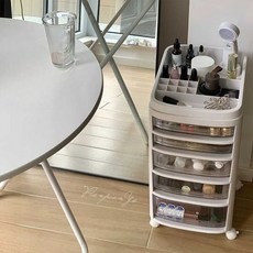화장품 트롤리 수납장 캐비닛 수납함 테이블, 3단 수납장, 1. 3단 수납장