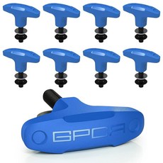 GPCA - 타이 다운 메탈 D-플레이트/D-버클 설치가 쉬운 트럭 타이 다운 카고 커버 마운트와 호환 4xe JL JT JK TJ 등을 위한 튼튼한 지프 랭글러, 8