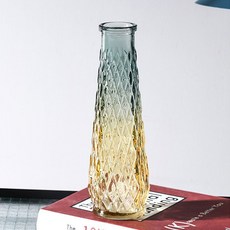 다이아몬드 패턴 유리 화병