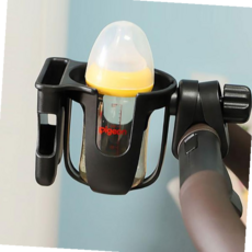 유모차 자전거 킥보드 핸드폰 물병 거치대 홀더 컵홀더 유모자 용품 유모차컵 자전거컵, 블랙, 1개