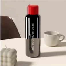 Ait 흑실버 혁신적인 남다른 텀블러, 1개, 600ml, 블랙