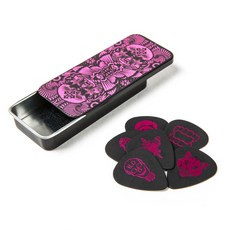 Dunlop 吉他彈片 ILOVEDUST MAGENTA PICK TIN ILDCT02 獨特設計款 附贈精美鐵盒, 1個