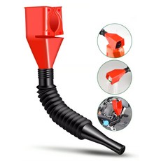 급유 깔대기 사각 접이식 주유 엔진 오일 자바라 호스 기름 주유용 워셔액 깔때기 깔떼기