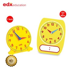 학생용 시계교구 시침분침 써보기 모형시계 2종 아날로그 시계보는법 가베, 1개