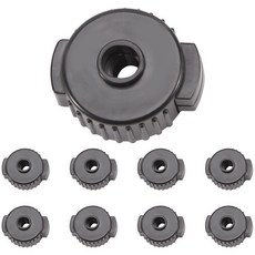 9pcs ABS 드럼 세트 퀵 릴리스 너트 Cymbal Quick Assembly Drum Mate 교체 액세서리, 검은색