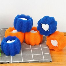 家用洗衣機洗衣清潔球強力去污減少纏繞魔力粘毛球洗衣服去毛神器 8kQv RFNG, 【3個藍色+3橙色】36%用戶選擇, 1個