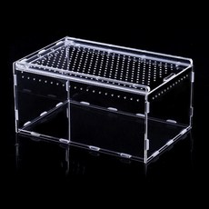 滑蓋爬蟲盒 亞克力全景觀察箱 10x10x10cm, 10x10x10cm長寬高 抽拉蓋, 1個