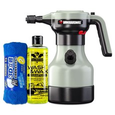 鐵甲武士 TANK300 坦克電動持壓式泡沫噴壺 RH-7008 細緻泡沫 無線泡沫噴壺 電動噴瓶 泡沫噴瓶 泡沫噴霧劑, 1個, 1組 洗車精240ml*1+布*1 限時