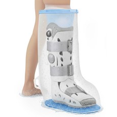 깔끔더하기 미끄럼방지 샤워 깁스 방수커버, 1개, 블루XL