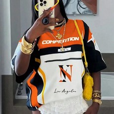 티셔츠 스트리트 힙합 대형 통기성 빠른 건조 저지 오토바이 셔츠, 3. YHT120798