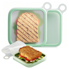 샌드위치 토스트 도시락 통, 500ml, 2개
