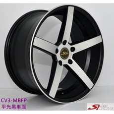 FK鋁圈 19吋 5/112 CV3 消光黑車面 鋁合金輪圈, 1個