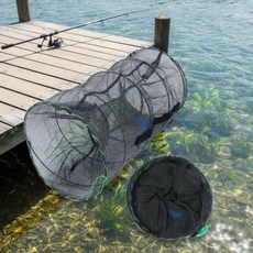 원형 바다 낚시 통발 미끼통 포함 민물 어망