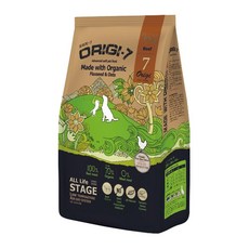 Origi-7 歐吉頂級有機軟飼料, 1個, 全齡犬糧-放牧牛 | 軟飼料,1.2kg