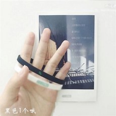 限時下殺 潮牌硅膠手環勵志籃球同款健身運動男女學生情侶夜光腕帶飾品手鍊, 黑色金 小葉子, 1個